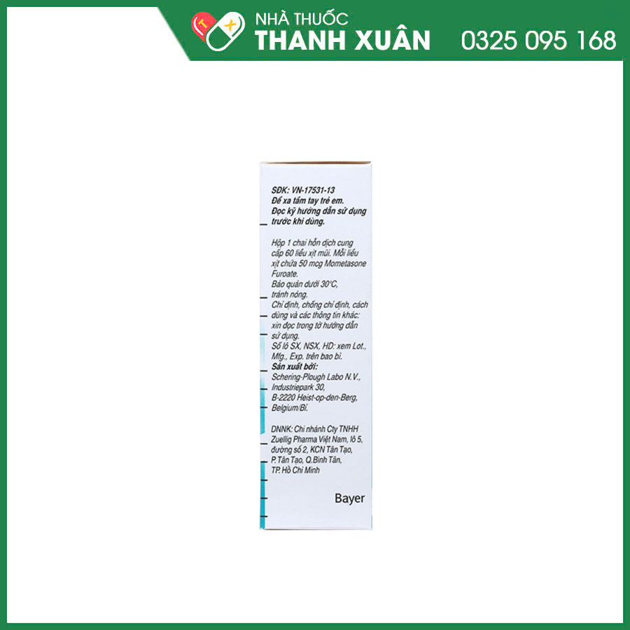 Nasonex thuốc điều trị viêm mũi dị ứng, viêm xoang, viêm mũi cấp